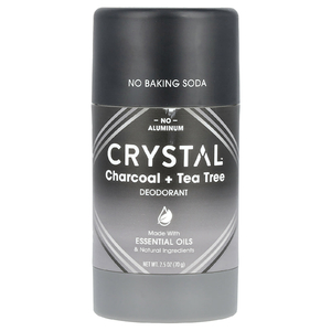 CRYSTAL, Дезодорант, древесный уголь и чайное дерево, 70 г (2,5 унции)