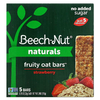 Beech-Nut, Naturals, Fruity Oat Bars, овсяные батончики с фруктами, для детей от 12 месяцев, клубника, 5 батончиков по 22 г (0,78 унции)