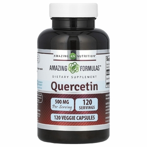 Amazing Nutrition, Кверцетин, 500 мг, 120 растительных капсул