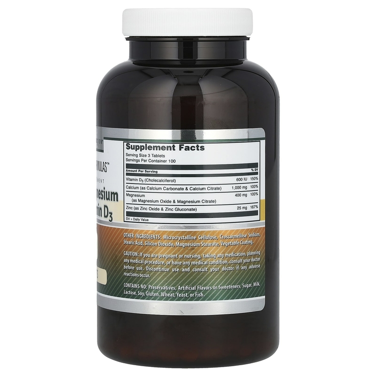 Amazing Nutrition, Amazing Formulas, кальций, магний, цинк и витамин D3, 300 таблеток