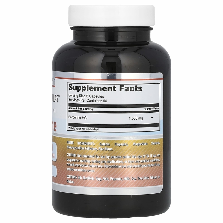 Amazing Nutrition, берберин, 1000 мг, 120 капсул (500 мг в 1 капсуле)