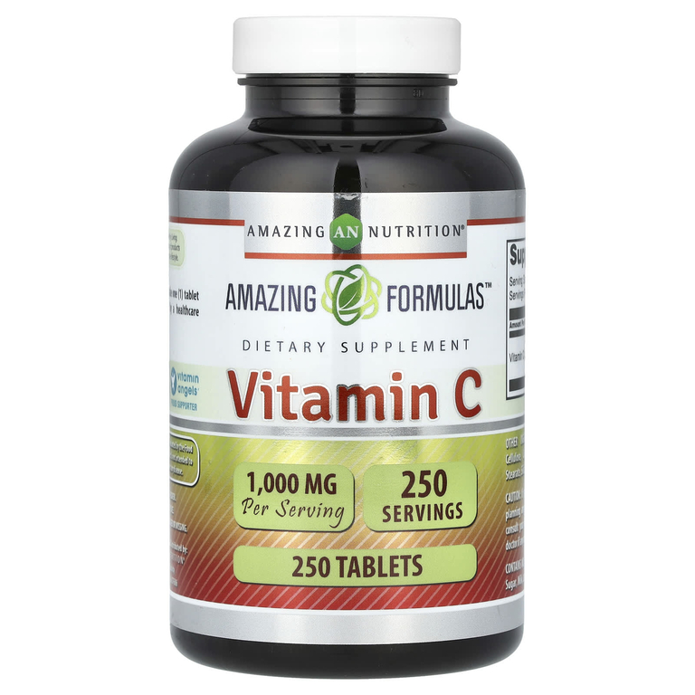 Amazing Nutrition, Витамин C, 1000 мг, 250 таблеток