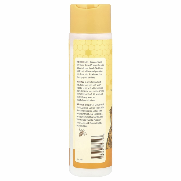 Burt's Bees, Овсяный кондиционер для собак с коллоидной овсяной мукой и медом, 296 мл (10 жидк. унц.)