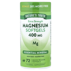 Nature's Truth, магний, 400 мг, 72 капсулы с быстрым высвобождением