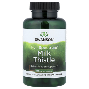 Swanson Vitamins, Full Spectrum®, расторопша, 500 мг, 100 веганских капсул