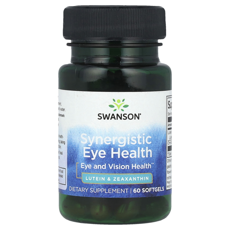 Swanson, Synergistic Eye Health, Eye and Vision, 60 мягких таблеток