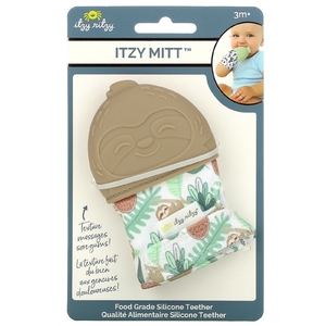 itzy ritzy, Itzy Mitt, пищевой силиконовый прорезыватель для зубов, от 3 месяцев, для прорезывания зубов, 1 прорезыватель (Товар снят с продажи) 