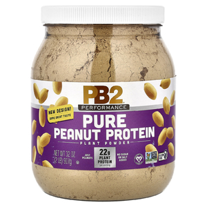 PB2 Foods, Performance, чистый растительный порошок из арахисового протеина, 907 г (2 фунта)