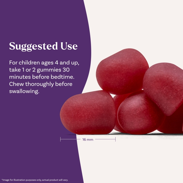 Natrol, Kids, Sleep +®, жевательные мармеладки с успокаивающим эффектом, для детей от 4 лет, клубника, 60 шт.