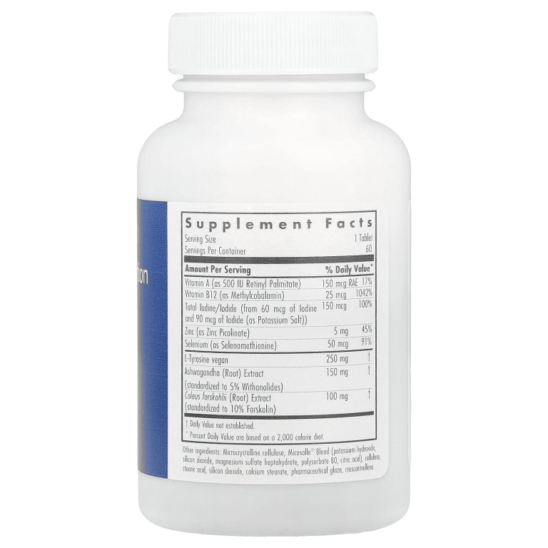Allergy Research Group, Thyroid Nutrition с йодоралом, 60 вегетарианских таблеток