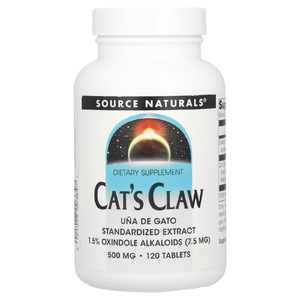 Source Naturals, Растение кошачий коготь, 500 мг, 120 таблеток (Товар снят с продажи) 