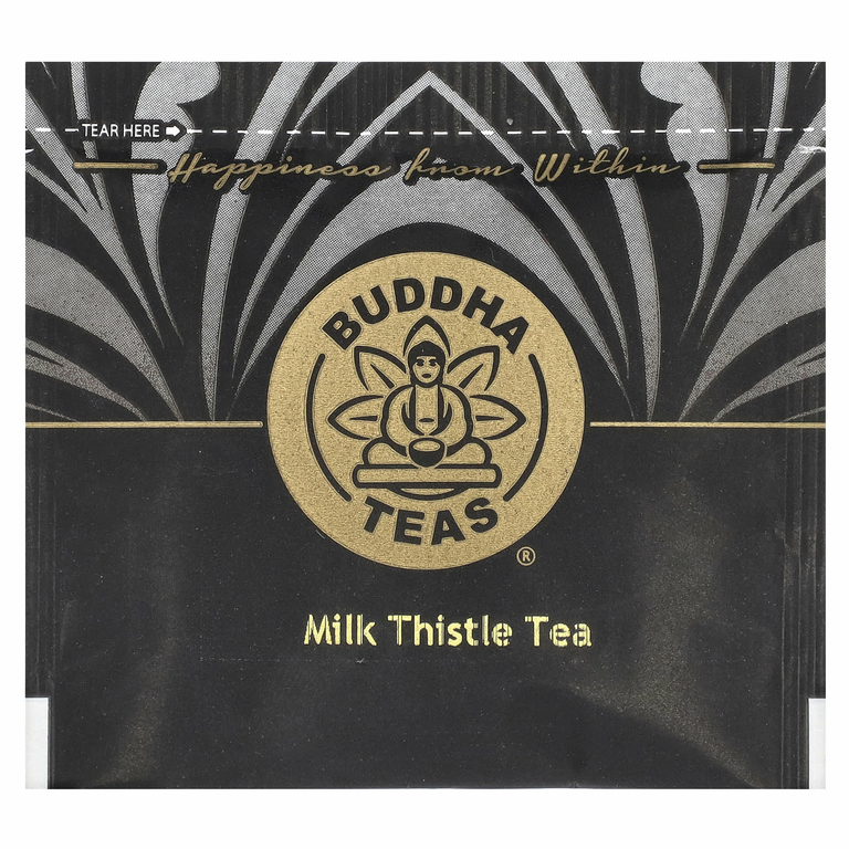 Buddha Teas, органический травяной чай, расторопша, без кофеина, 18 чайных пакетиков, 27 г (0,95 унции)