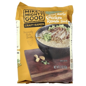 Mike's Mighty Good, Craft Ramen, суп с жареным чесноком и курицей, 63 г (2,2 унции) (Товар снят с продажи) 