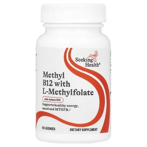 Seeking Health, метил B12 с L-метилфолатом, 60 пастилок