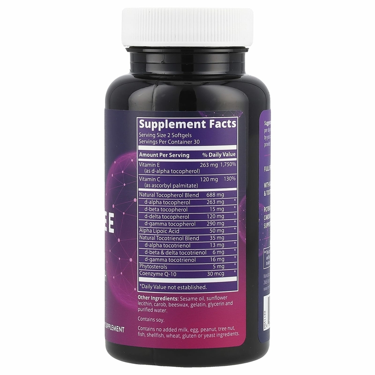 MRM Nutrition, комплекс с витамином E, 60 мягких таблеток