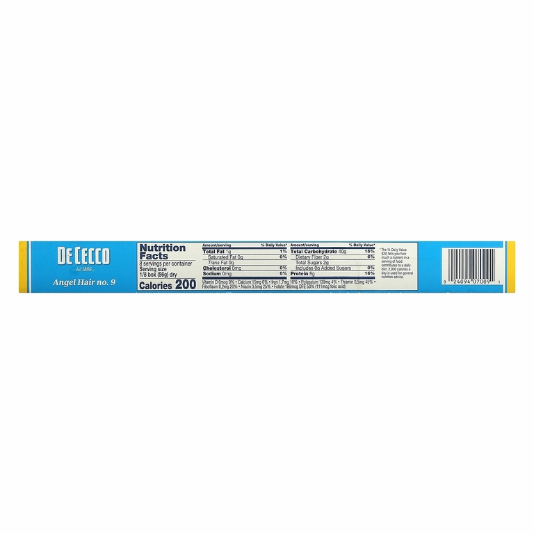 De Cecco, Angel Hair, No 9, 453 г (1 фунт) (Товар снят с продажи) 