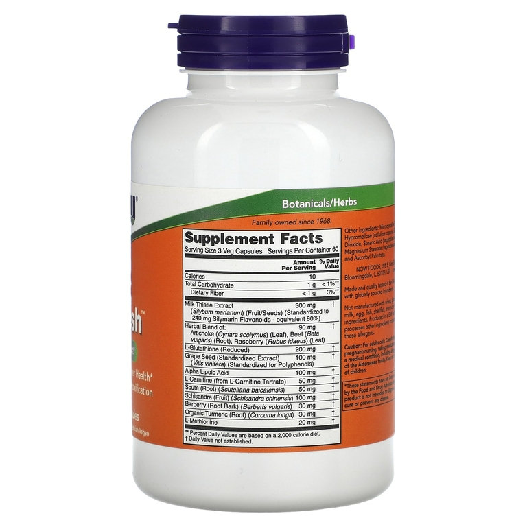 NOW Foods, Liver Refresh, 180 растительных капсул