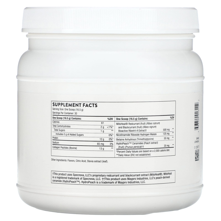 Thorne, Collagen Plus, коллаген с ягодным вкусом, 495 г (1,09 фунта)