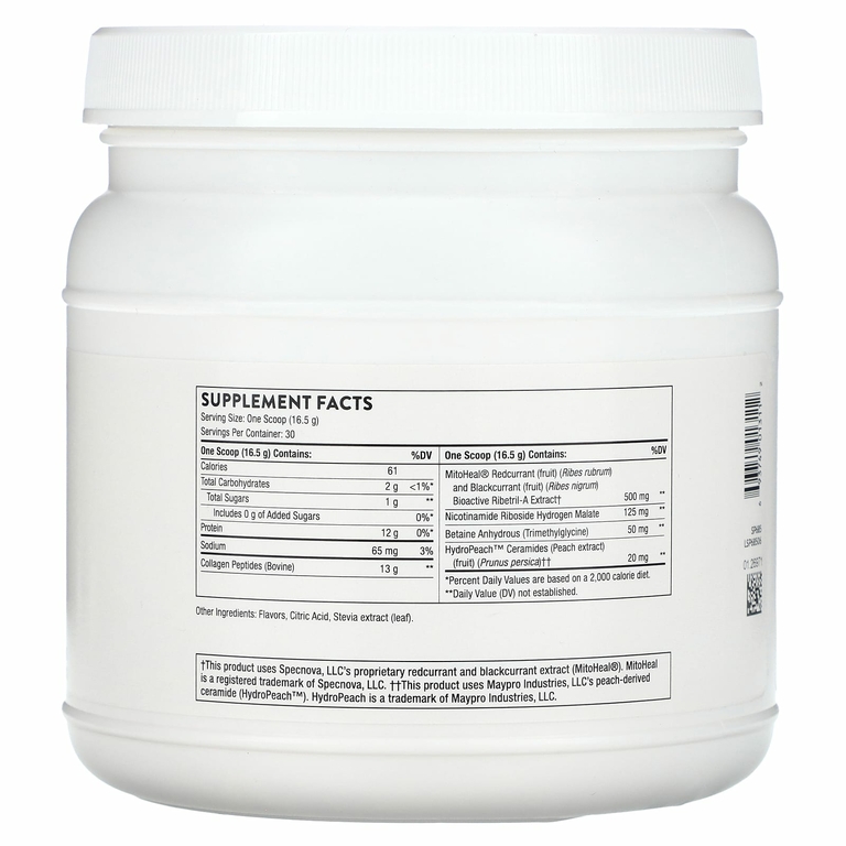 Thorne, Collagen Plus, коллаген с ягодным вкусом, 495 г (1,09 фунта)