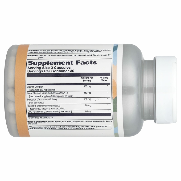 LifeTime Vitamins, комплекс с диосмином, 60 капсул