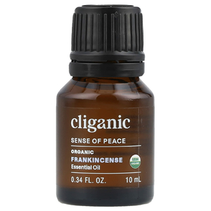 Cliganic, Sense of Peace ™, органическое эфирное масло ладана, 10 мл (0,34 жидк. Унции)