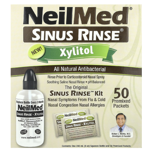 NeilMed, Sinus Rinse®, ксилитол, набор Sinus Rinse™, набор из 2 предметов
