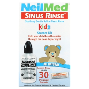 NeilMed, Kids, начальный набор для промывания носовых пазух, для детей от 2 лет, 1 набор