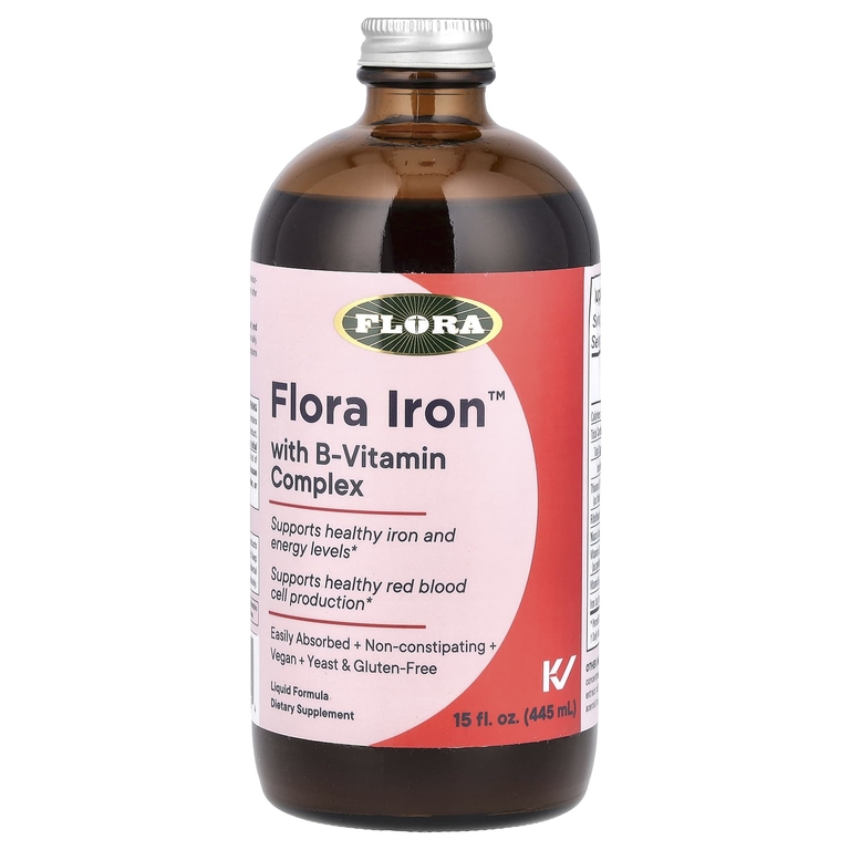 Flora, Железо с комплексом витаминов группы B, 445 мл (15 жидк. унц.)