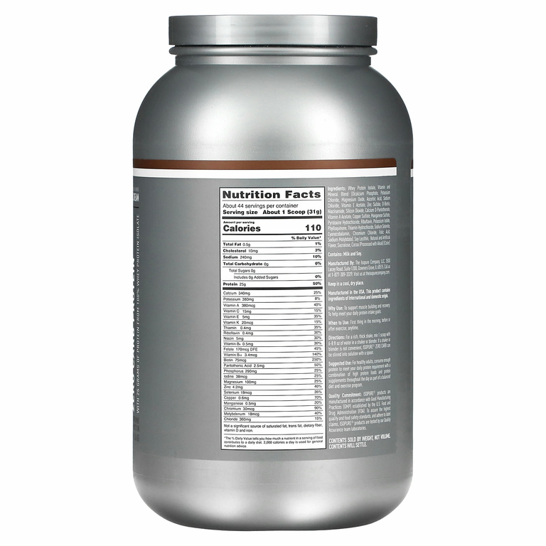 Isopure, Zero Carb, протеиновый порошок со вкусом печенья и крема, 1,36 кг (3 фунта)