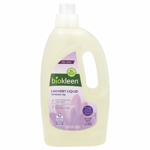 Biokleen, Жидкое средство для стирки, эссенция лаванды и лилии, 1,89 л (64 жидк. унц.)