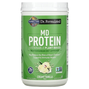 Garden of Life, MD Protein, экологически чистое растение на растительной основе, кремовая ваниль, 840 г (29,63 унции) (Товар снят с продажи) 