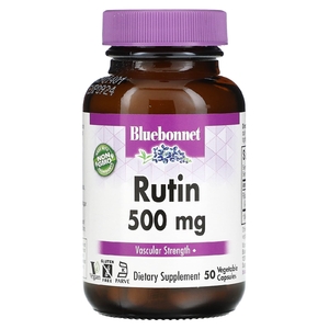 Bluebonnet Nutrition, рутин, 500 мг, 50 вегетарианских капсул