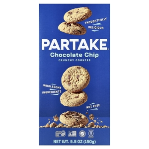 Partake, хрустящее печенье, с шоколадной крошкой, 150 г (5,5 унции) (Товар снят с продажи) 