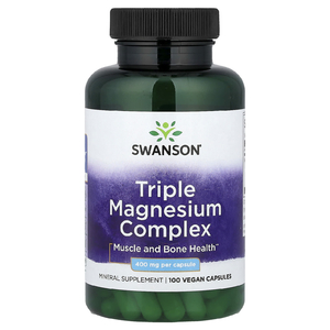 Swanson Vitamins, Комплекс тройного магния, 400 мг, 100 капсул