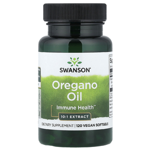 Swanson Vitamins, масло орегано, 120 веганских капсул (150 мг в капсуле)
