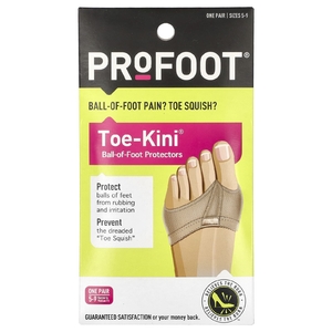 Profoot, Toe-Kini, защитные накладки на подушечку стопы, размеры 5–9, 1 пара