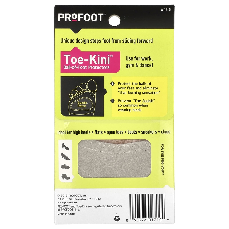 Profoot, Toe-Kini, защитные накладки на подушечку стопы, размеры 5–9, 1 пара