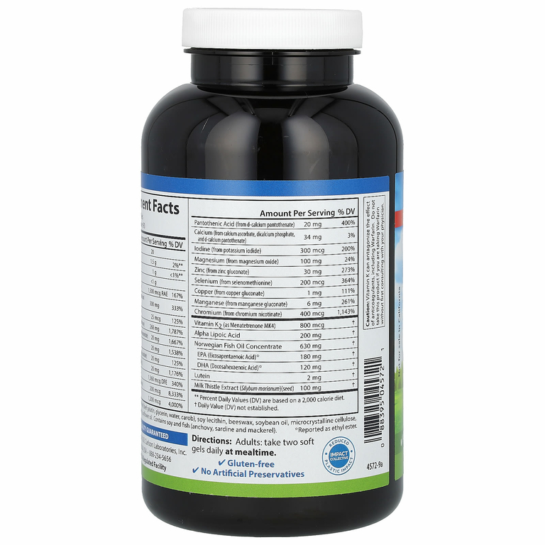 Carlson, Nutra-Support®, диабет, 180 мягких таблеток