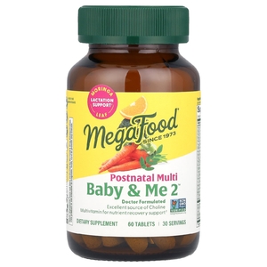 MegaFood, Baby & Me 2™, мультивитамины для послеродового периода, 60 таблеток