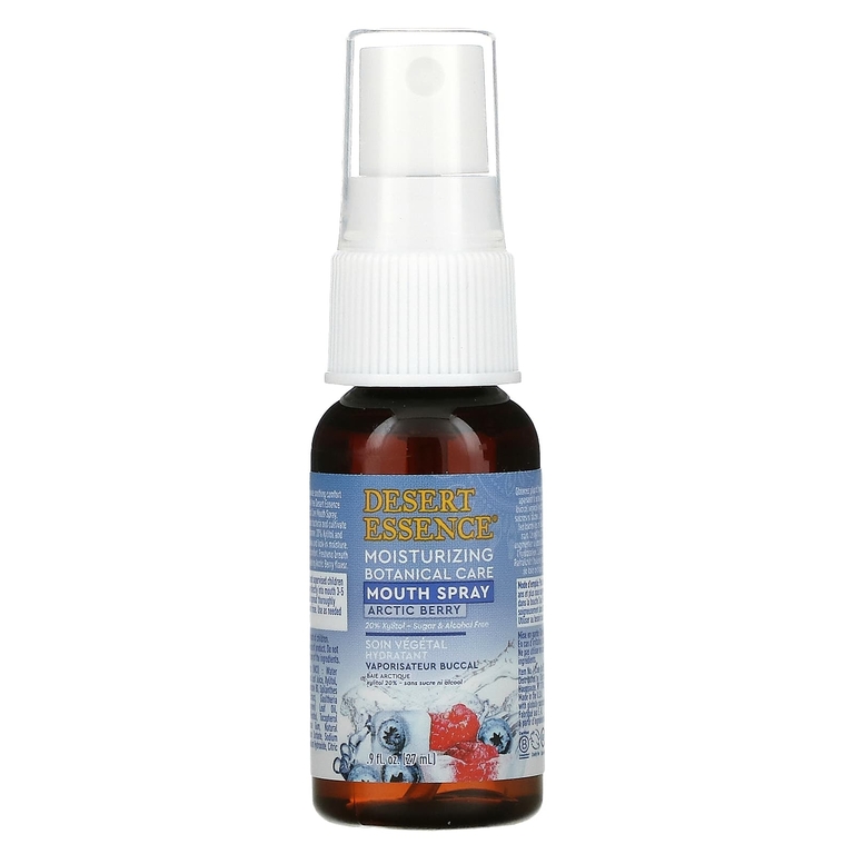 Desert Essence, Увлажняющий спрей для полости рта с растениями, арктические ягоды, 27 мл (0,9 жидк. унц.) (Товар снят с продажи) 