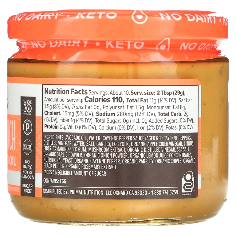 Primal Kitchen, Buffalo Ranch Dip, 283 г (10 унций)
