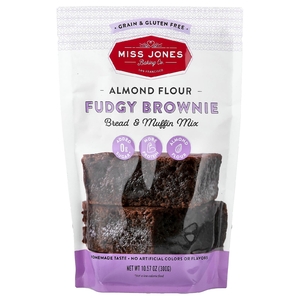 Miss Jones Baking Co, Смесь для выпечки Keto & Paleo Fudgy Brownie, 300 г (10,57 унции)