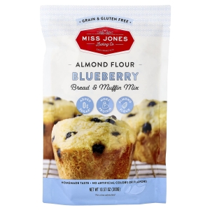Miss Jones Baking Co, смесь для хлеба и кексов с миндальной мукой, голубика, 300 г (10,57 унции) (Товар снят с продажи) 