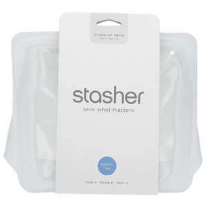 Stasher, Stand-Up Mega, силиконовый пакет для хранения, прозрачный, 3,07 л (104 жидк. унц.)