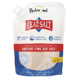 Redmond Trading Company, Real Salt, древняя мелкая морская соль, 737 г (26 унций)
