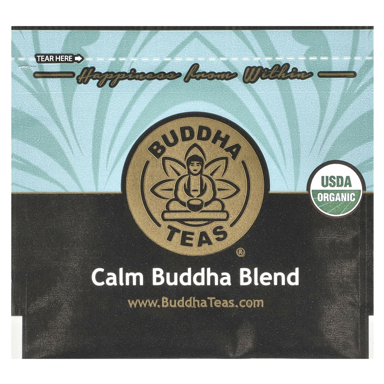 Buddha Teas, Calm Buddha Blend, 18 чайных пакетиков, 27 г (0,95 унции)