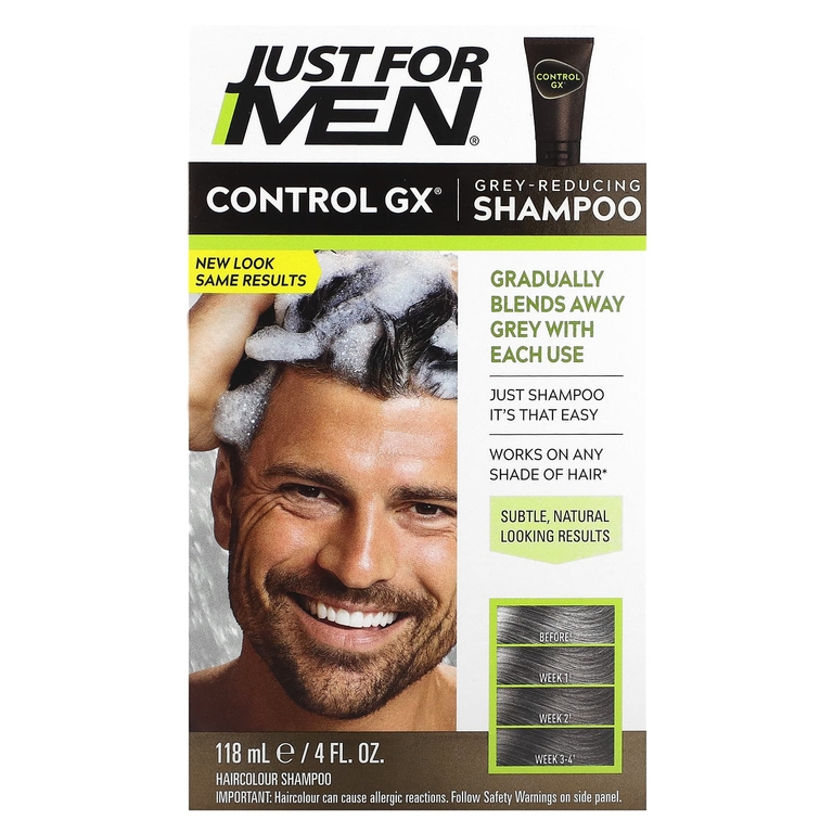 Just for Men, Control GX, шампунь для уменьшения седины, 118 мл (4 жидк. унц.)