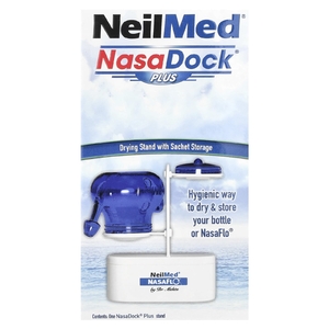 NeilMed, NasaDock Plus, подставка для саше, белая, 1 штатив NasaDock Plus