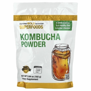 California Gold Nutrition, Superfoods, комбуча в порошке, без добавок, 160 г (5,64 унции)