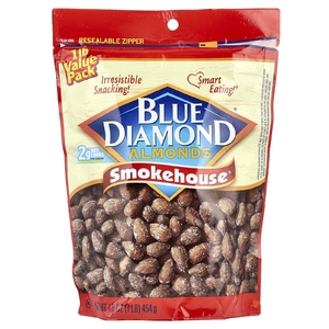 Blue Diamond, Миндаль, коптильня, 454 г (16 унций)